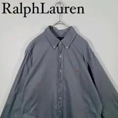 Ralph Lauren ネイビー 長袖ボタンダウンシャツ　M