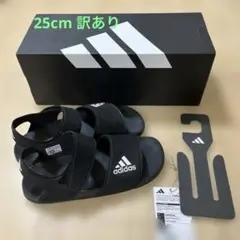【壊物】adidas ブラック スポーツサンダル