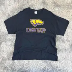 GILDAN UWSPカレッジロゴ/ヴィンテージTシャツ/USA製