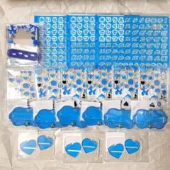 【即購入可・匿名配送】キャラ福くじ 1color Blue スカイセット