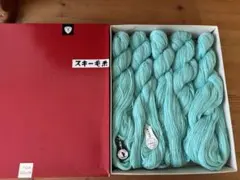 新品未使用　昭和レトロ　スキー毛糸　ミントグリーン1631 編み物　ハンドメイド