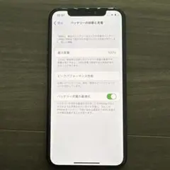 Apple iPhone X 本体　黒　face ID問題あり