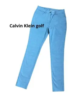 Calvin Klein ゴルフ スリムフィット青パンツ 7号