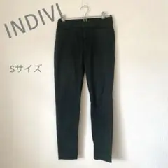 INDIVI インディヴィ　スキニー　カジュアル　 モスグリーン