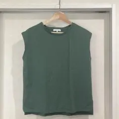グローバルワーク　グリーン　ノースリーブTシャツ　Mサイズ