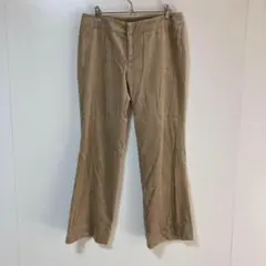 ⬜︎LAUTREAMONT ベージュ フレアパンツ スエード風