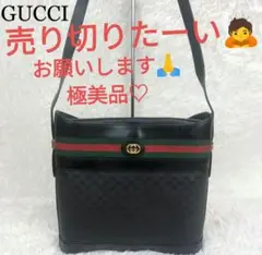 【極美品】オールドグッチ シェリーライン インターロッキング マイクロGG