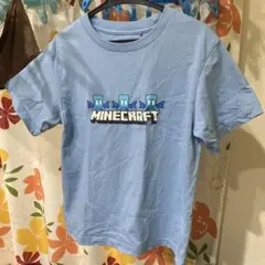 UNIQLO Minecraft Tシャツ サイズ130 ライトブルー