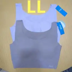 スロギー　LL　 ゼロフィール 綿混タイプ ブラ2枚コーヒーシュガー＆ライラック