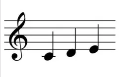 音符カード（3音ト音記号ドレミファソ①）ラミネート加工