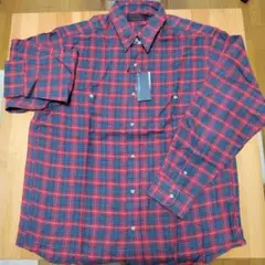 OUT OF CURIOSITY 長袖ネルシャツ Lサイズ