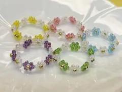 ビーズリング　5本セット