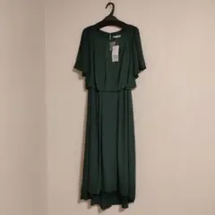 【新品タグ付き】アルファベッツアルファベット　フォーマルワンピース　グリーン