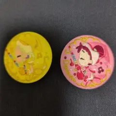 お邪魔どれみ刺繍缶バッジ2点セット