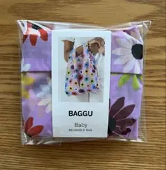 【未使用】BAGGU スタンダード　ブラック　デイジー 未使用】BAGGU スタンダード ブラック デイジー - バッグ