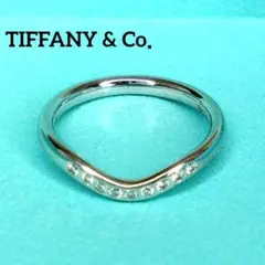 TIFFANY & Co. エルサペレッティ カーブドバンドリング 7号