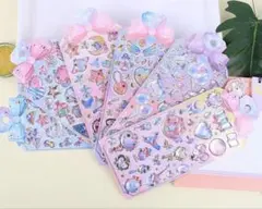 カラフルキャラクターシールセット 6種類