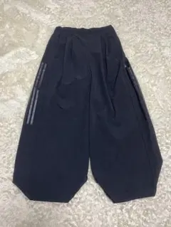 adidas サルエルパンツ ワイドパンツ 黒 サイドライン スリーストライプ