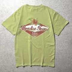 GILDAN 00s 半袖Tシャツ　両面プリント　ハワイ　カウアイ島　リゾートS