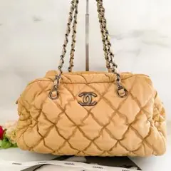 【美品】シャネル マトラッセ バブルキルト チェーンショルダーバッグ