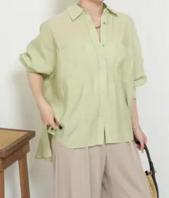 【ドライタッチシャツ】バックカーブシャーリングシャツ