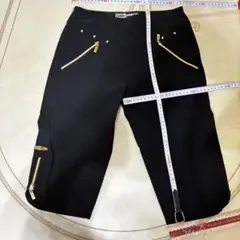 Jamiesadock黒いジッパーポケット付きパンツ