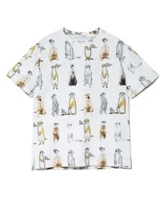 【新品未使用】ゴースローキャラバン　USA/C 総柄Tシャツ　ミーアキャット　L