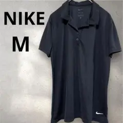 Nike Dri-FIT 【M】ブラック 半袖 ポロシャツ 古着