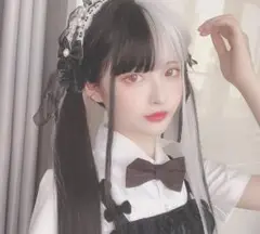 HJ56 原宿風 耐熱 ウィッグ かつら ロリータ 日常 ロングストレート