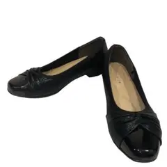 (美品)REFRESH WALK ブラックコンフォートパンプス