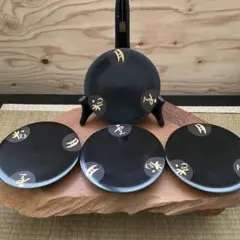 六三郎ごのみ　高台丸皿　雪月花　4枚組