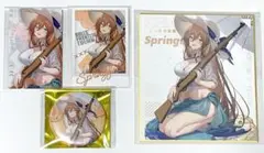 ドールズフロントライン2 バッジ 色紙 特典 カード スプリングフィールド 4点