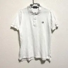 FRED PERRY フレッドペリー ワンポイント半袖ポロシャツ ホワイト M