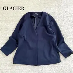 グラシア ノーカラージャケット 羽織り アンコン ストレッチ ゆったり シンプル