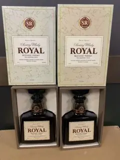 サントリーウイスキーローヤルSRラベル 700ml 箱付き