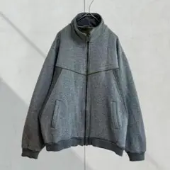 2497【Hirsch weis】トラックジャケット　長袖　裏起毛　ジップアップ