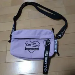 値下げしました！薄紫色 ショルダーバッグ ハートロゴ