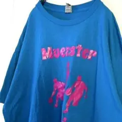 Muenster マジックバスケットボール Tシャツ XL 水色ライトブルー古着