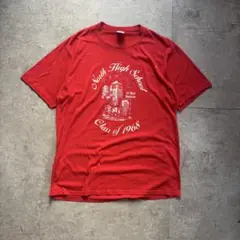 古着　80s jerzees プリント　tシャツ アメリカ製　シングルステッチ