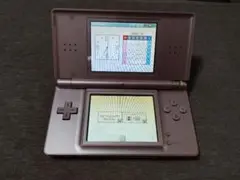 正常動作品 ニンテンドーDS Lite メタリックロゼ 本体 １１