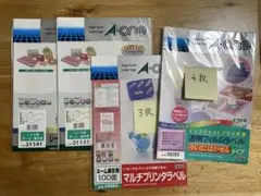 A4 レーザープリンタ用ラベル 12シート入り2セット