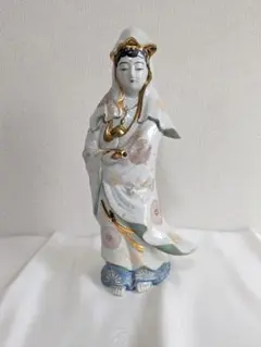 2308 九谷焼 観音菩薩像 仏像 色絵金彩 置物 2308 九谷焼 観音菩薩像 仏像 色絵金彩 置物 - メルカリ
