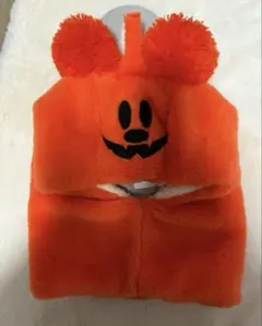 新品ハロウィンミッキーあったか帽子　　ハロウィン　かぼちゃ帽子