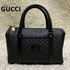 GUCCI ミニボストン スプリーム PVC GG 金具 ロゴ オールドグッチ