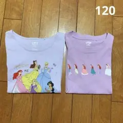 ディズニープリンセス　UNIQLO Tシャツ　2枚セット