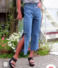 新品 デニム リボン latina タグ付
