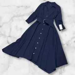 【新品】 ダイアグラム ロングワンピース フレアAライン ベルト