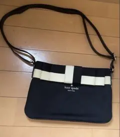 kate spade トートバッグ　ショルダーバッグ 　ケイトスペード　黒/白