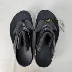 OOFOS OOmega 厚底 EU37 ウーフォス リカバリーサンダル 黒
