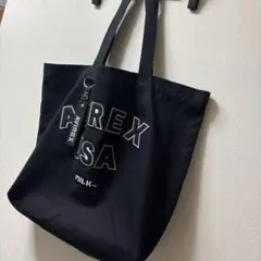 専用商品❣️AVIREX×MILKFED❣️ストラップ付き❣️トートバッグ❣️ブラック❣️